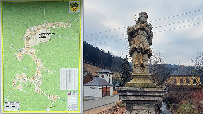 Kryštofovo Údolí Karte und Statur
