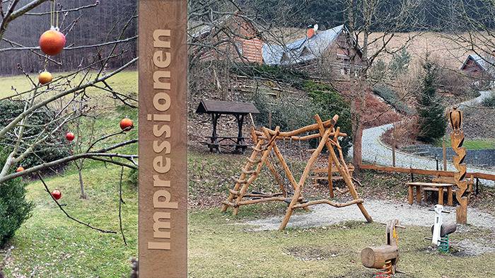Kryštofovo Údolí Garten und Spielplatz