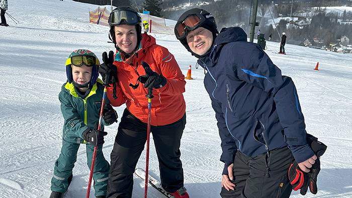 School Park: Johannes, Sandra und Kristian
