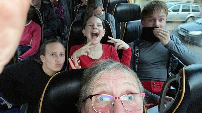 Busfahrt: Inge sorgte für gute Stimmung