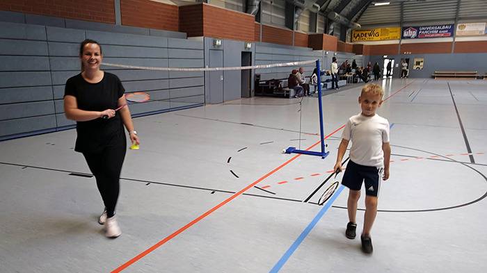 im Spiel zwischendurch: Sandra und Johannes