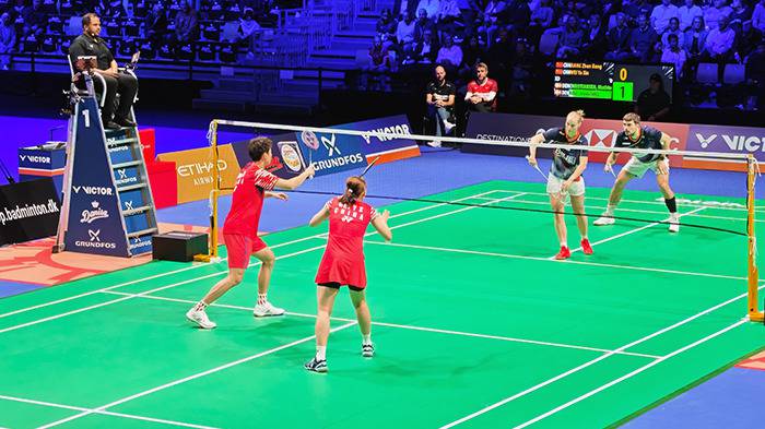 Mixed-Doppel: JIANG Zhen Bang / WEI Ya Xin vs. Mathias CHRISTIANSEN / Alexandra BØJE