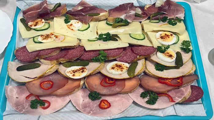 selbst gemachte Schnittchen