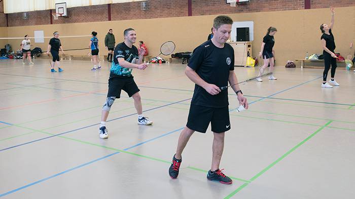 auf dem Feld: Mike und Gordon