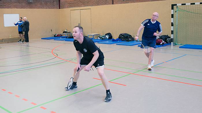 auf dem Feld: Fabian und Rainer