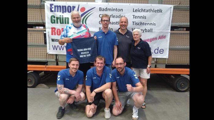 6 Kegler und eine Keglerin