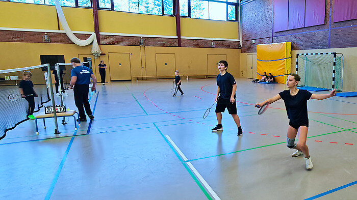 ein Mixed-Team im Spiel