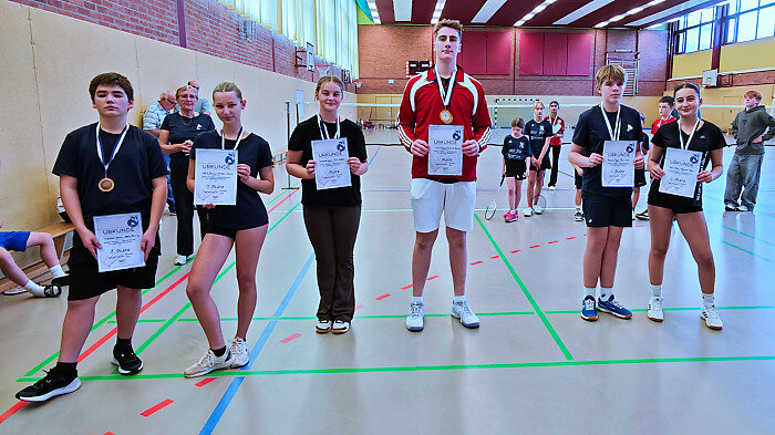 Mixed-Siegerehrung 6 Personen